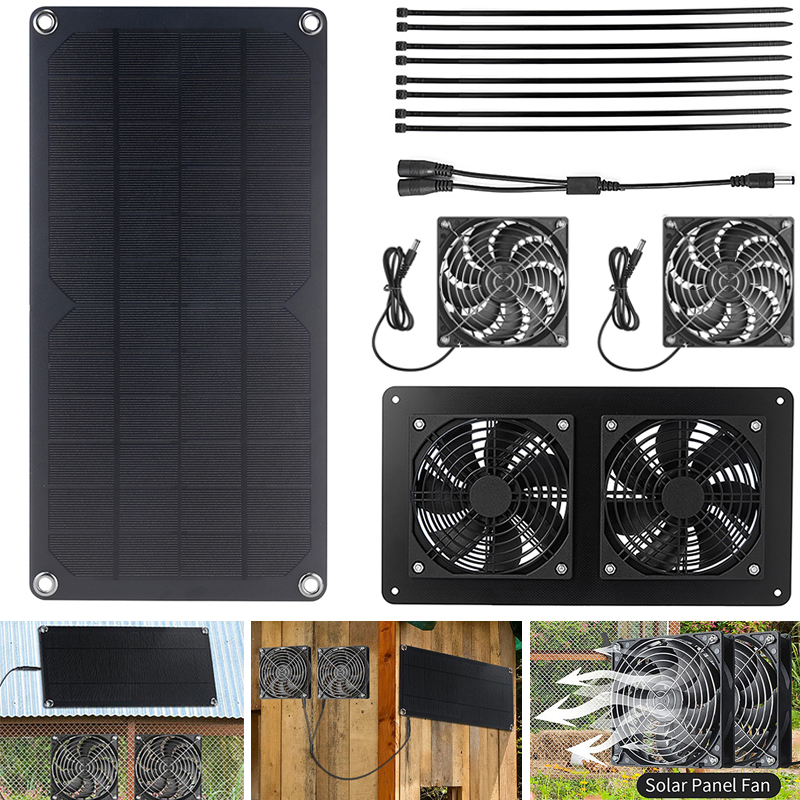 Renewable Energy House - Painel Solar Exhaust Fan, Extrator de