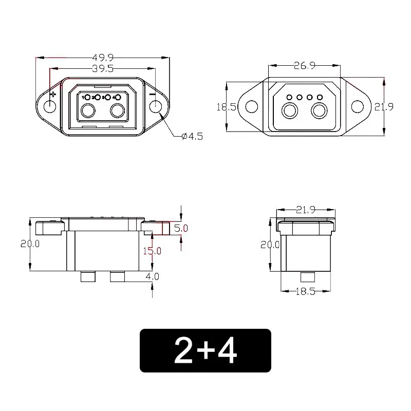 Xt60/tx90 para 2 + 4/2 + 6 fio - Renewable Energy Engineering avaliação e preço