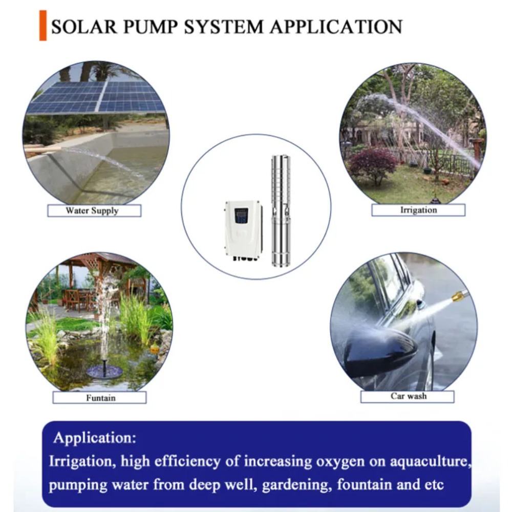 Bomba Solar Submersível de Poç - Solar Water Pump avaliação e preço